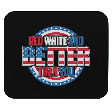 Discover Red White & Better Mouse Pads