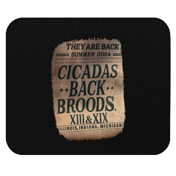 Discover cicadas Summer Invasion 2024 Bug Entomologist Gift Mouse Pads