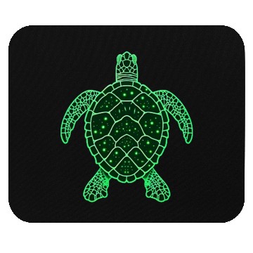Discover Green Space Turtle Mouse Pads