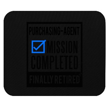 Discover Retirement gift idea Retired Purchasing-Agent Mouse Pads