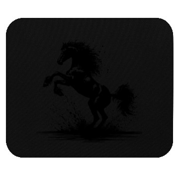 Discover Rising Horse Silhouette Mouse Pads