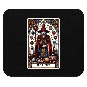 Discover Tarot Card The Wizard Mouse Pads
