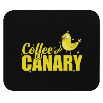 Discover Coffee and Canary Bird Mouse Pads