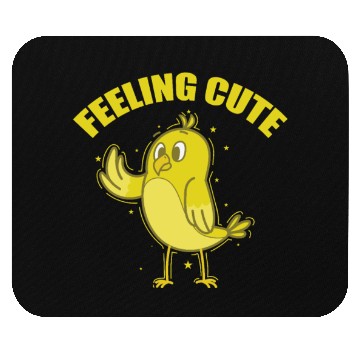 Discover Feeling Cute Canary Bird Mouse Pads