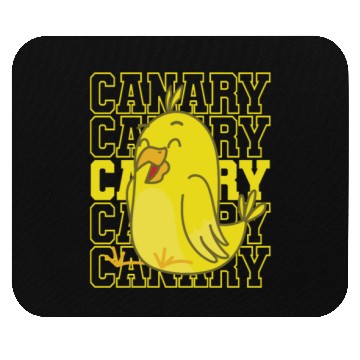Discover Yellow Canary Bird Mouse Pads