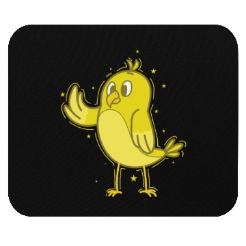Discover Canary waving Mouse Pads