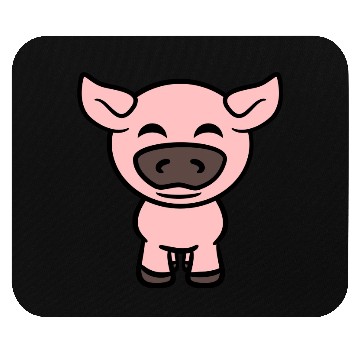 Discover Little cute piggy pig piglet cartoon animal love Mouse Pads