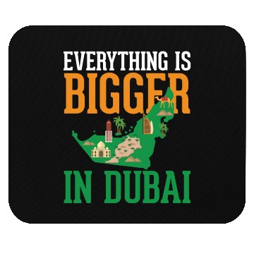 Discover Dubai Map: The City of Dreams Mouse Pads