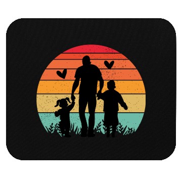 Discover fahers day dady family Mouse Pads