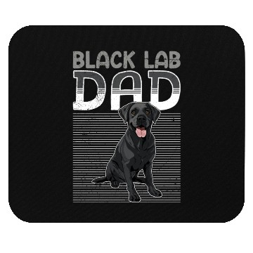 Discover Black Labrador BLACK LAB DAD Labrador Owner Mouse Pads