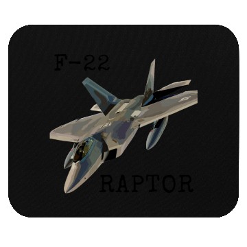 Discover Air Force F-22 Raptor Fighter Jet Military Pilot Mouse Pads