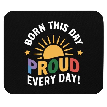 Discover Birthgay Gay Pride Flag Pride Month Equal Rights Mouse Pads