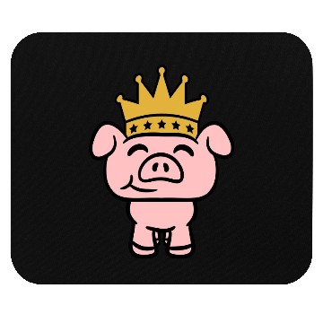 Discover Pig King Queen Crown Prince Princess Piggy Piglet Mouse Pads