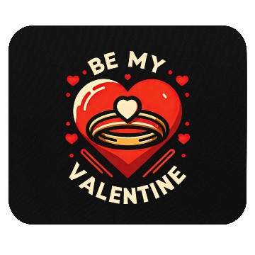 Discover Valentine's Embrace Ring Mouse Pads