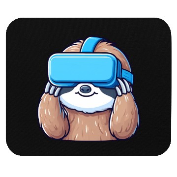 Discover Sloth as VR Gamer: Cool and Digital Mouse Pads