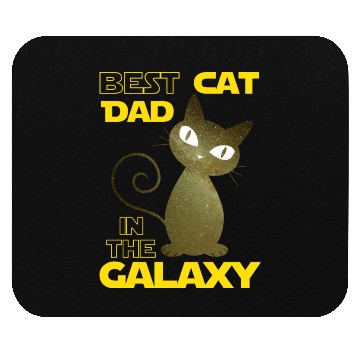 Discover Galaxy Cat Best Cat Dad Mouse Pads
