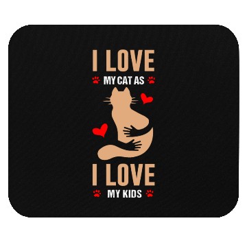 Discover Cat I Love My Cat Mouse Pads