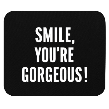 Discover Smile You're Gorgeous Positive Affirmation Mouse Pads
