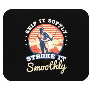 Discover 4th Of July Golf Grip Softly Stroke Smoothly Mouse Pads