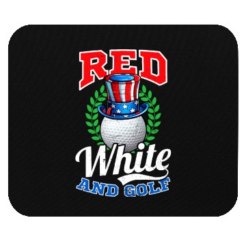 Discover 4th Of July Golf Red White And Golf Mouse Pads