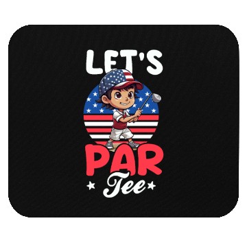 Discover 4th Of July Golf Lets Partee Mouse Pads
