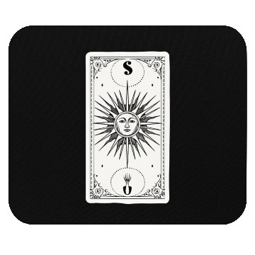 Discover The Sun Tarot Card Reader Astrology Occult Mouse Pads