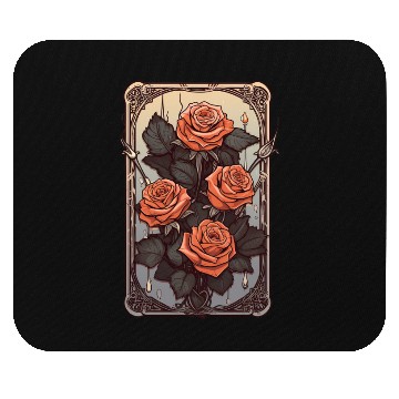 Discover Rose Tarot Card Reader Astrology Occult Mouse Pads