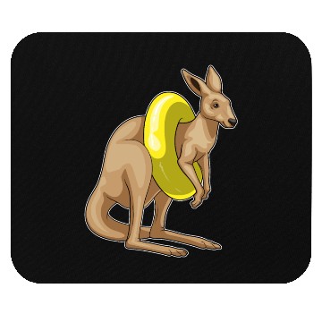 Discover Kangaroo Swimming Swim ring Mouse Pads