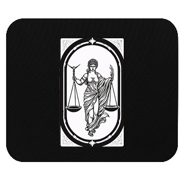 Discover Themis Tarot Card Astrology Occult Mystical Mouse Pads