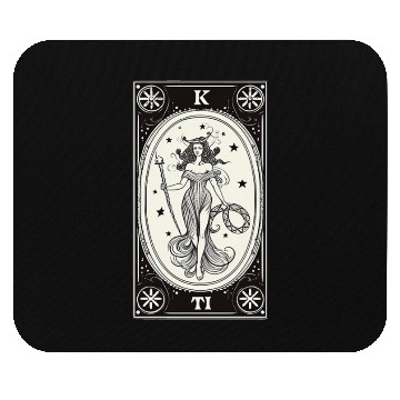 Discover Themis Tarot Card Astrology Occult Mystical Mouse Pads
