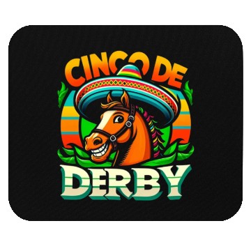 Discover cinco de derby cinco de mayo fiesta Horse Racing Mouse Pads