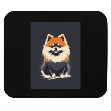 Discover Pomeranian Dog 2 - Japanese Old Vintage Mouse Pads