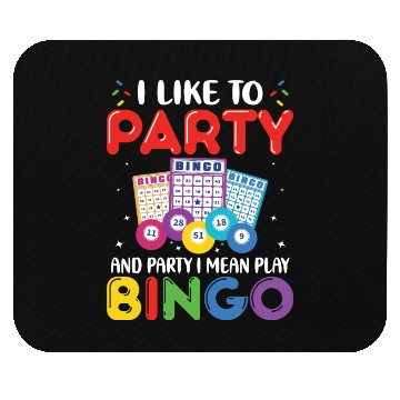 Discover Funny Bingo Party Mouse Pads