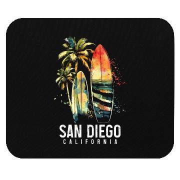 Discover San Diego California Surf Surfer Gift Mouse Pads