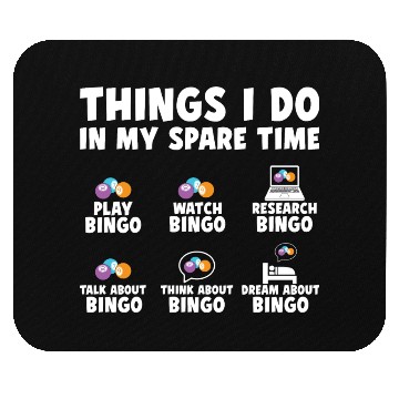 Discover Funny Bingo Player Enthusiast Mouse Pads