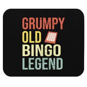 Discover Grumpy old Bingo Legend Bingo Player Mouse Pads