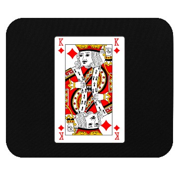 Discover King of Diamonds Playing Card Mouse Pads