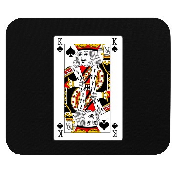 Discover King of Spades Playing Card Mouse Pads