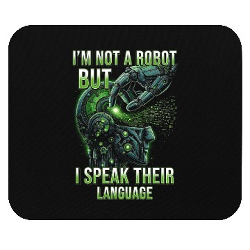 Discover Robotics Engineer I'm Not A Robot Mouse Pads