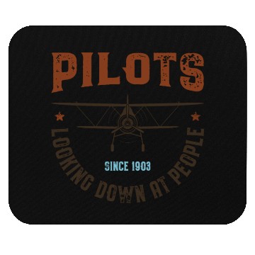 Discover Pilots Looking Down at People Mouse Pads