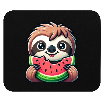 Discover Sloth Summer Fruit Melon Mouse Pads