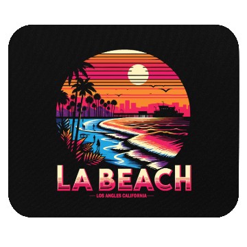 Discover LA BEACH ,Los Angeles California Beach Mouse Pads