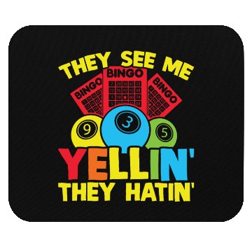 Discover Bingo Player Funny Bingo Mouse Pads