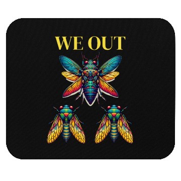 Discover Funny Cicada We Out Cute Cicada Entomology Insects Mouse Pads