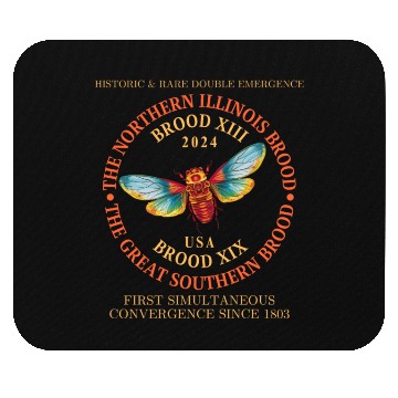 Discover Cicada 2024 Event Brood XIX & XIII Emergence Mouse Pads