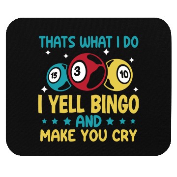 Discover Funny Bingo Player Mouse Pads