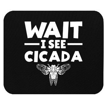Discover Wait I See Cicada, Funny Colorful Cicada Spring Mouse Pads