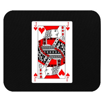 Discover Jack Playing card hearts Mouse Pads
