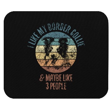 Discover Unique Border Collie Design For Dog Lovers Mouse Pads