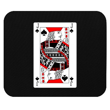 Discover Jack Playing card of spades Mouse Pads